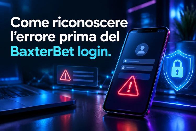 Come riconoscere l’errore prima del BaxterBet login