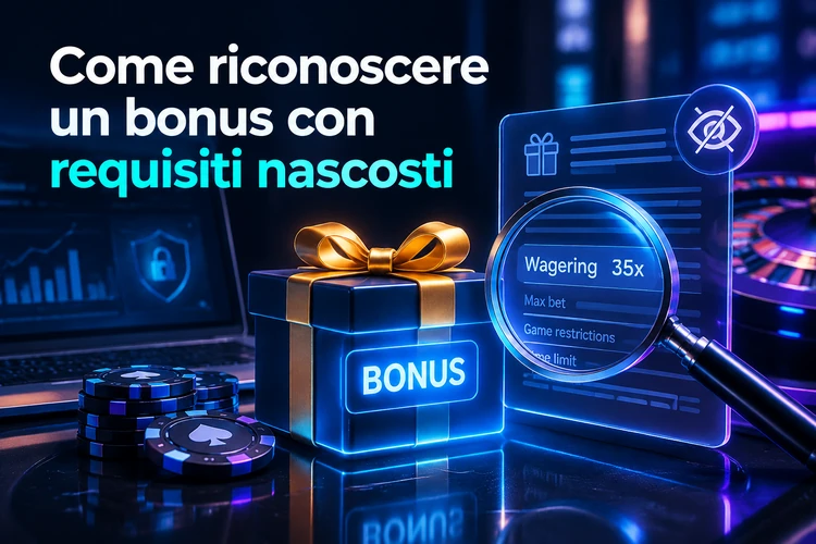 Come riconoscere un bonus con requisiti nascosti