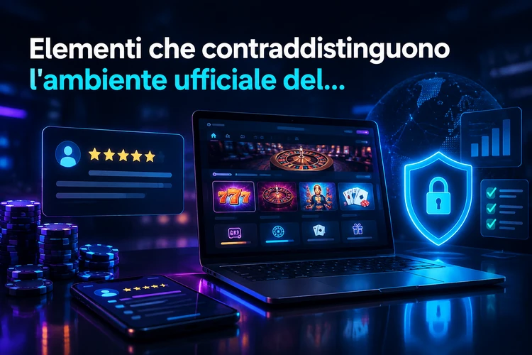Elementi che contraddistinguono l'ambiente ufficiale del casinò
